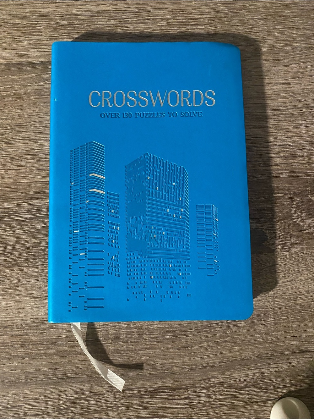 Crosswords Puzzle Notebook in Bright Blue